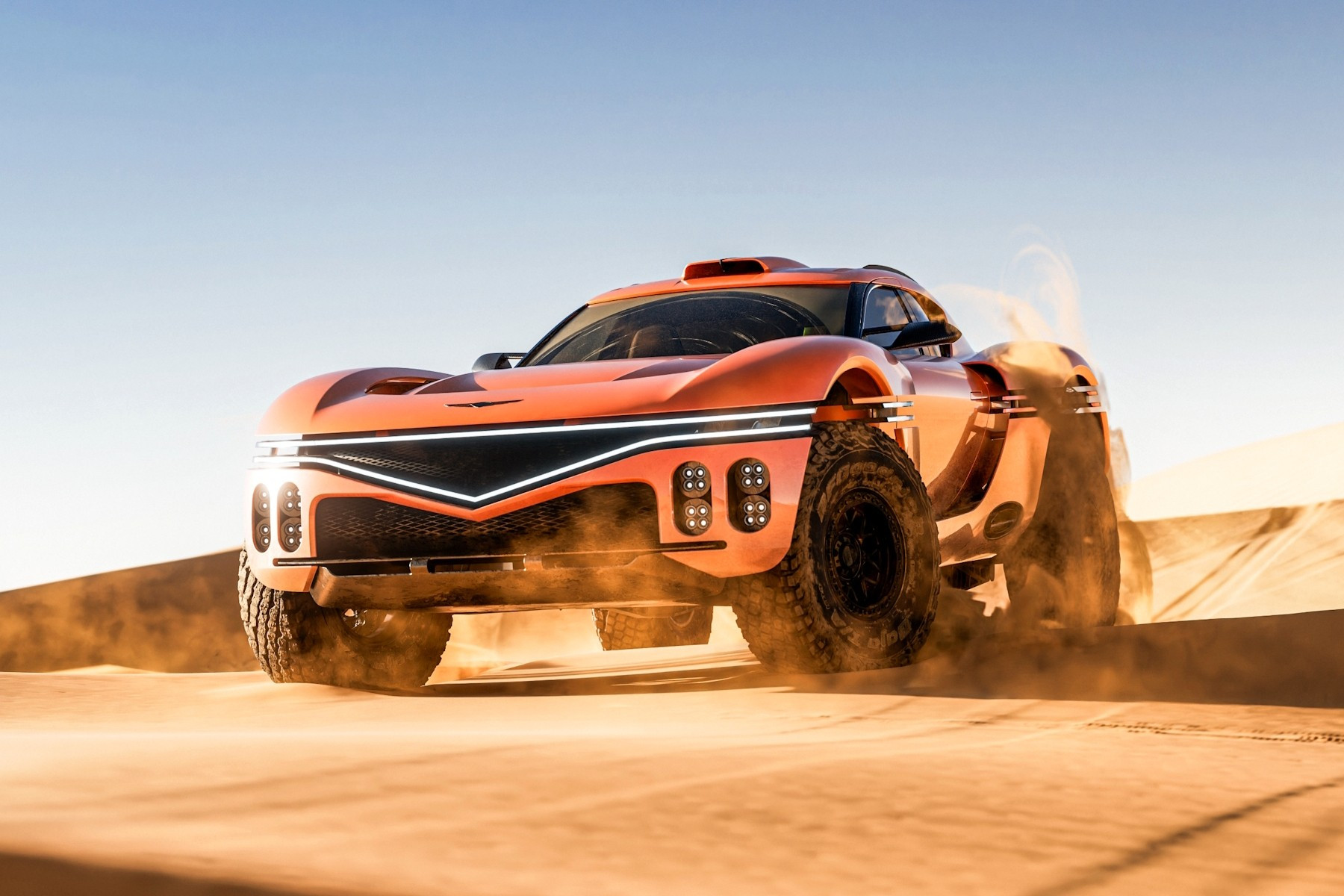 Genesis X Skorpio: высокоскоростной покоритель пустыни с 1115-сильным V8