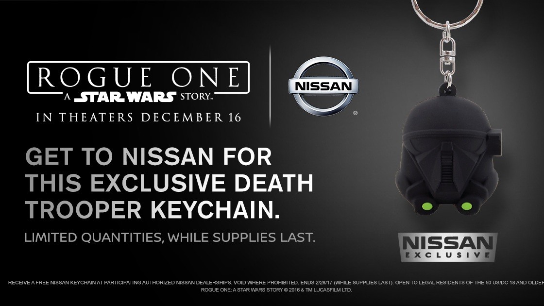 Nissan offers exclusive Rogue One: A Star Wars Story keychains a