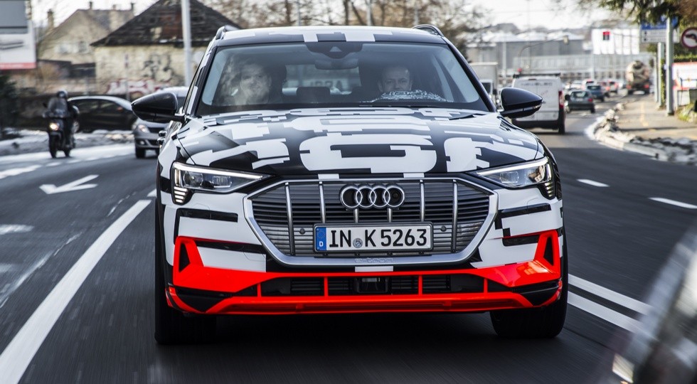 The Audi e-tron prototype in Geneva