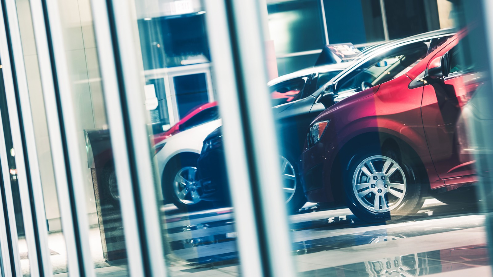 Car Dealer Window Shopping