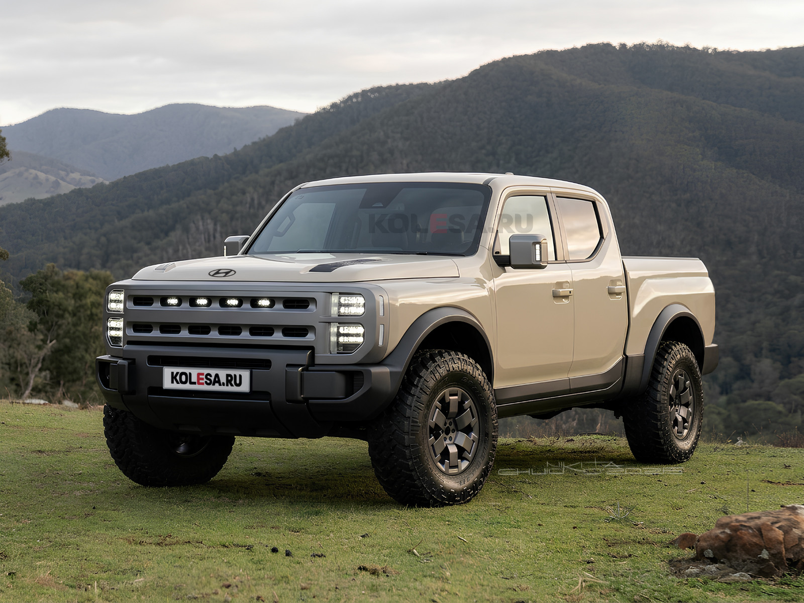 Новый рамный пикап Hyundai: первые изображения