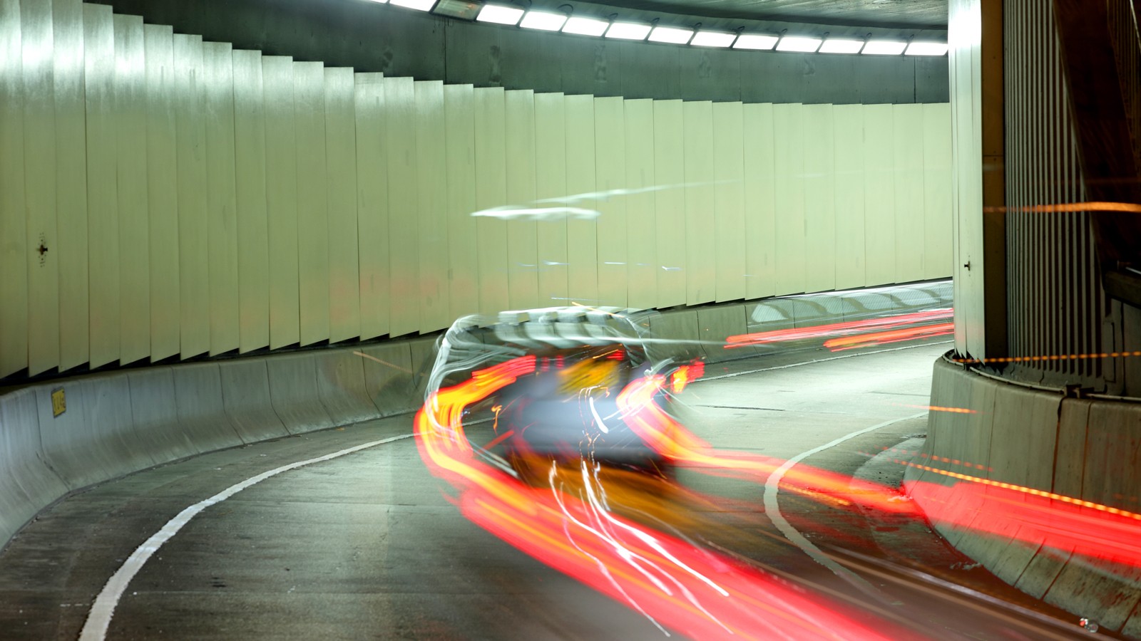 street racing car blurred background