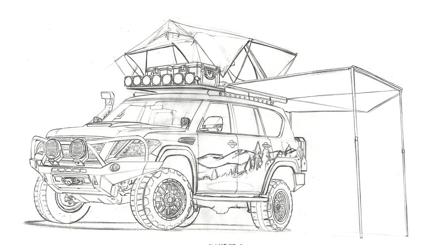 Nissan Armada Mountain Patrol project vehicle build underw