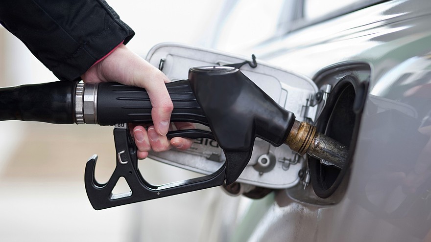 Car fueling at the gas station