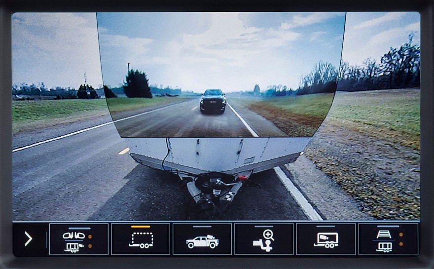 2020 GMC Sierra HD Transparent Trailer Rear Camera View