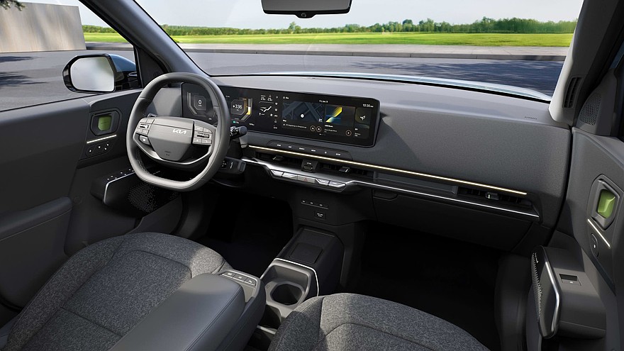 На фото: салон Kia EV2