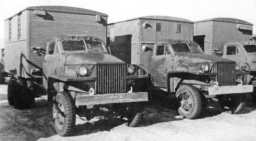 Коротковолновая радиостанция РАТ на грузовиках Studebaker (из архива Н. Маркова)