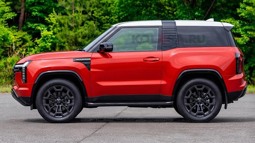 Рендеры трёхдверного Mitsubishi Pajero пятого поколения