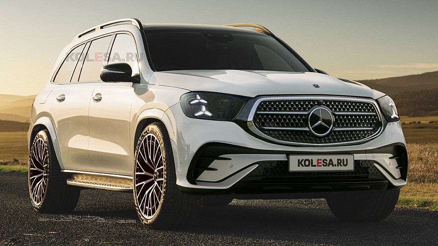 Рендеры обновлённого Mercedes-Benz GLS