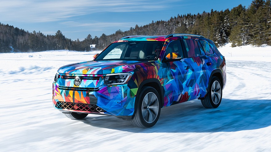 На фото: прототип нового Volkswagen Atlas