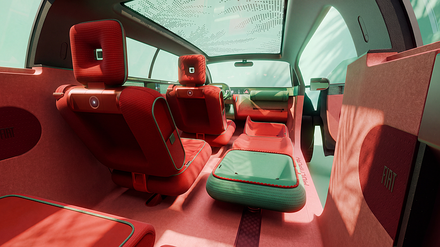 На фото: салон концепта Fiat Multiplay
