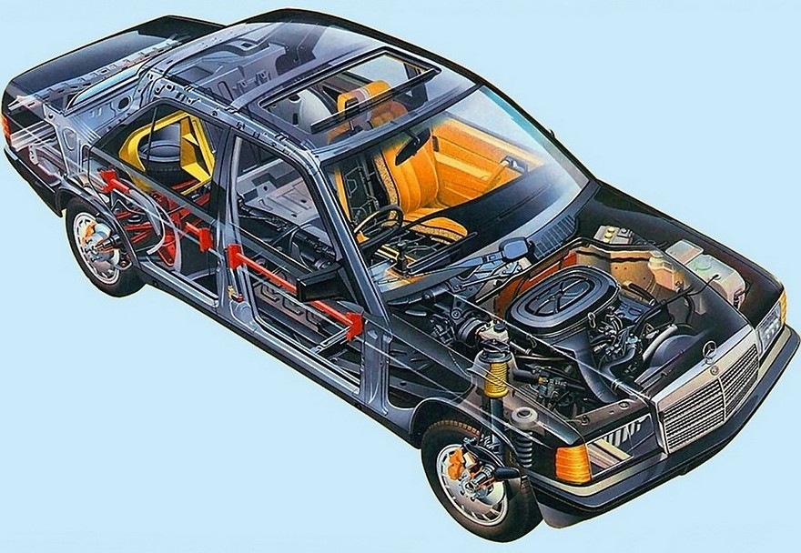 На фото: Mercedes-Benz 190 (W201) '1982–93