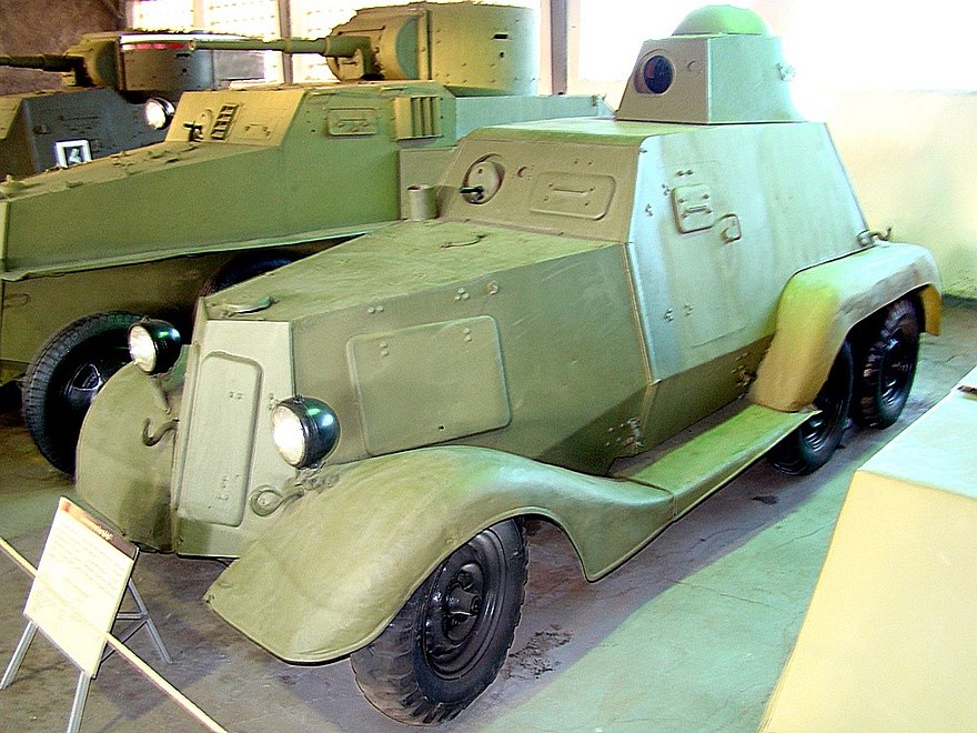 Бронемашина БА-21, сохранившаяся в Музее бронетехники в Кубинке
