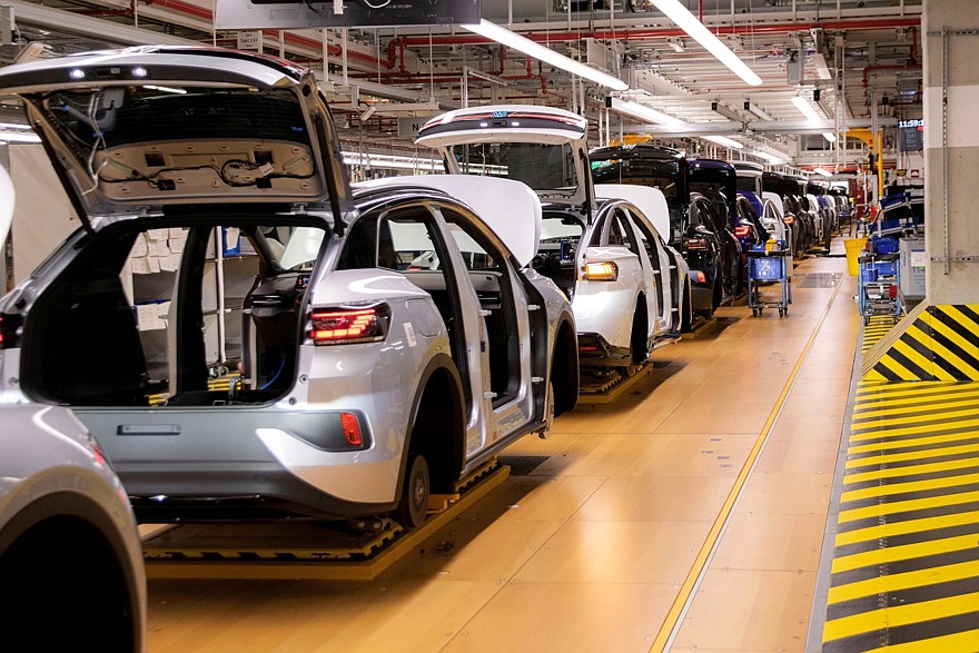 Производство Volkswagen ID.4 и ID.5 на заводе в Эмдене
