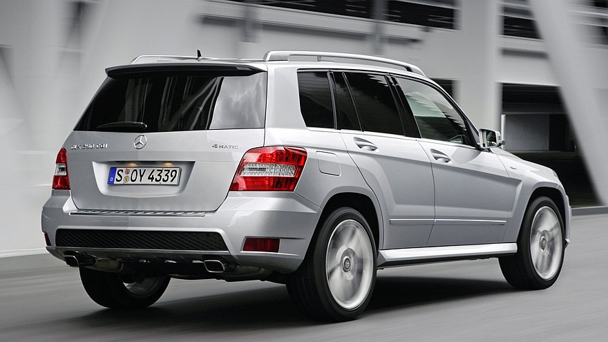 Задняя сторона Mercedes-Benz GLK
