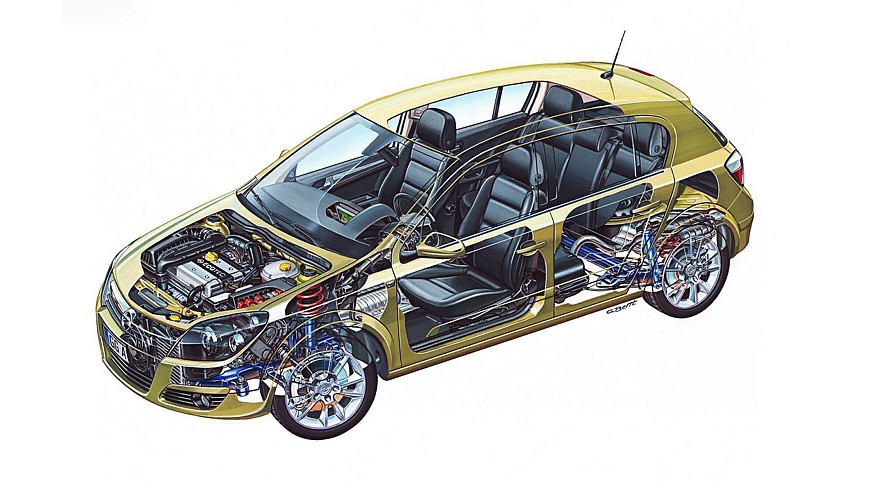 На фото: Opel Astra Hatchback (H) '2004–07