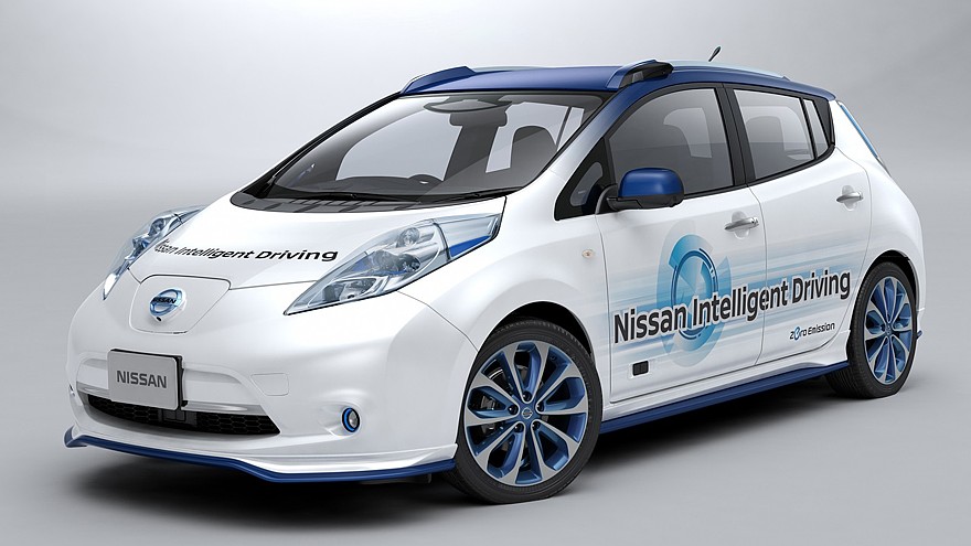 На фото: Nissan Leaf Autonomous Drive Prototype