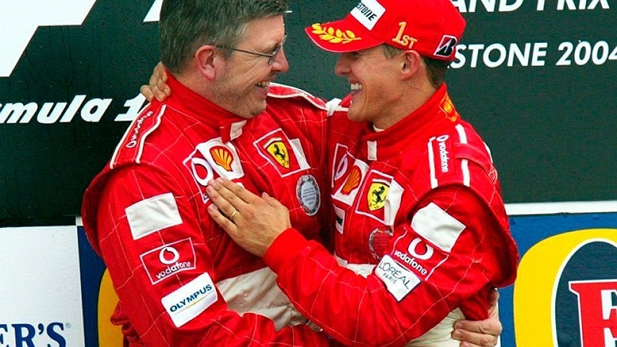 Под руководством Росса Брауна Михаэль Шумахер завоевал пять титулов чемпиона мира вместе с Ferrari