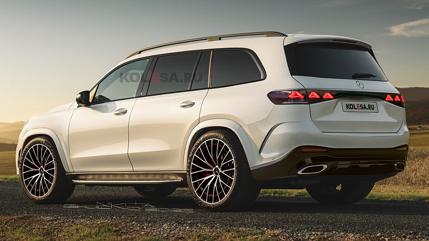 Рендеры обновлённого Mercedes-Benz GLS