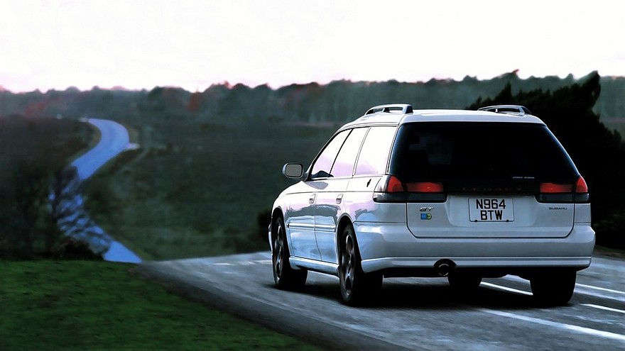 На фото: Subaru Legacy 2.0 GT-B Touring Wagon (BD) '1996–98