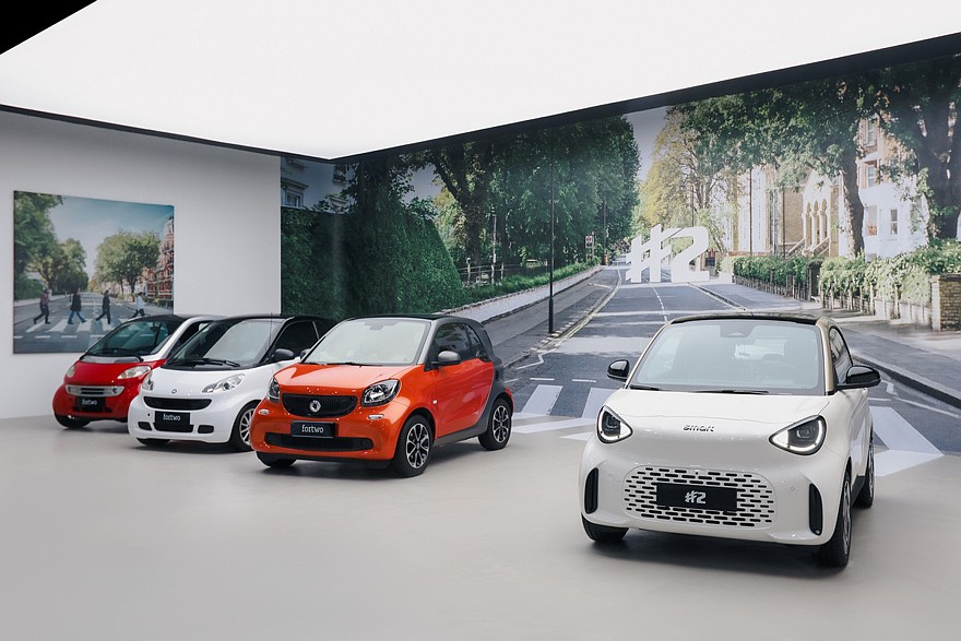 Новый smart #2 и прежние версии smart fortwo