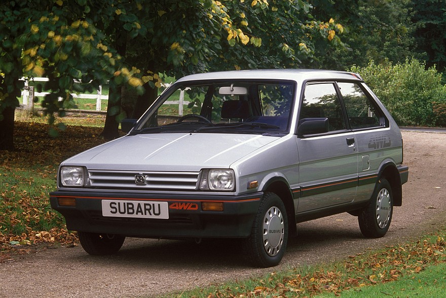 Компактная Justy (1984-1989), как и остальные автомобили Subaru, могла быть и полноприводной