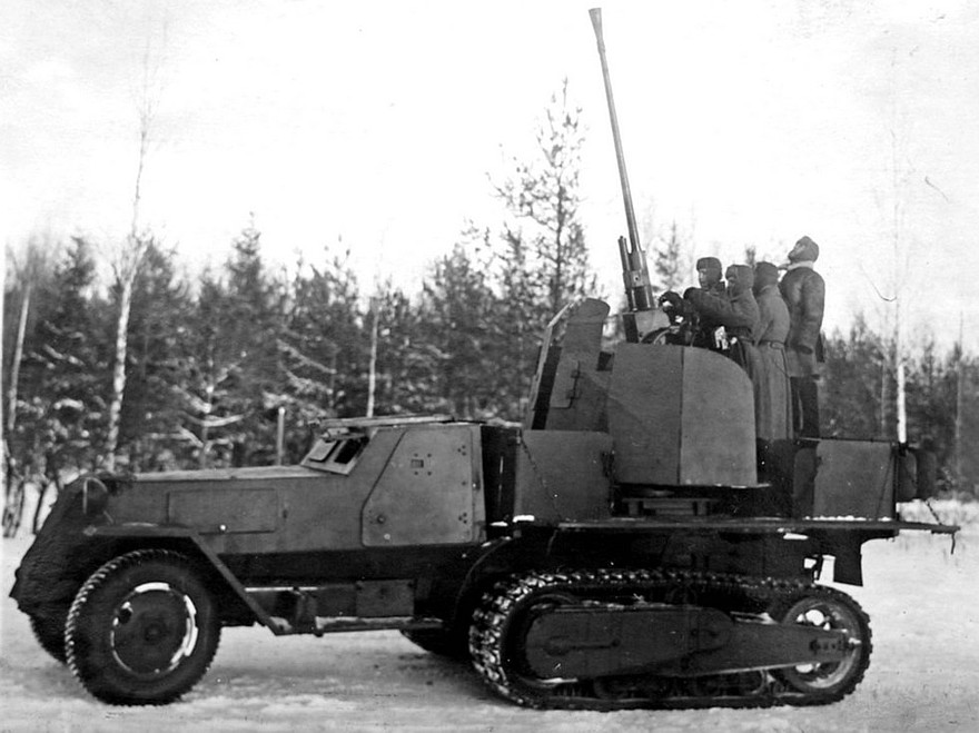 Полугусеничная 37-мм зенитная система ЗИС-43
