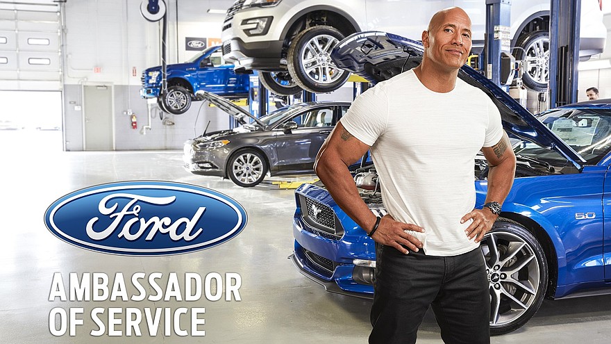 Dwayne Johnson — Ford Ambassador of Service