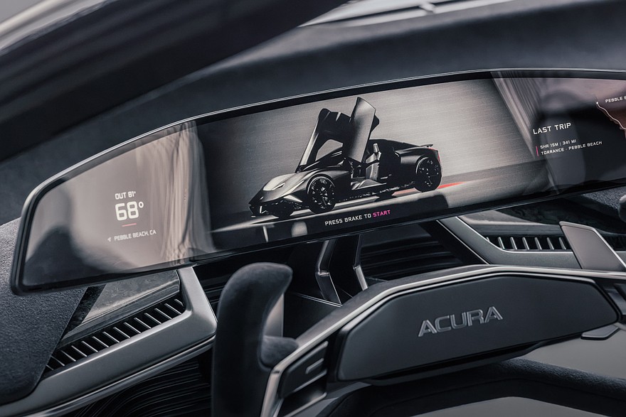 На фото: салон концепта Acura Nexera Vision