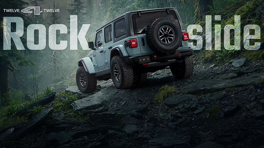 Jeep Wrangler Rockslide в движении