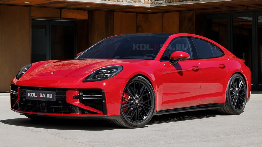 Рендер обновлённой Porsche Panamera