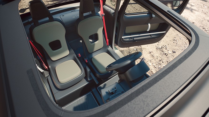 На фото: салон Citroën Ami Outdoor