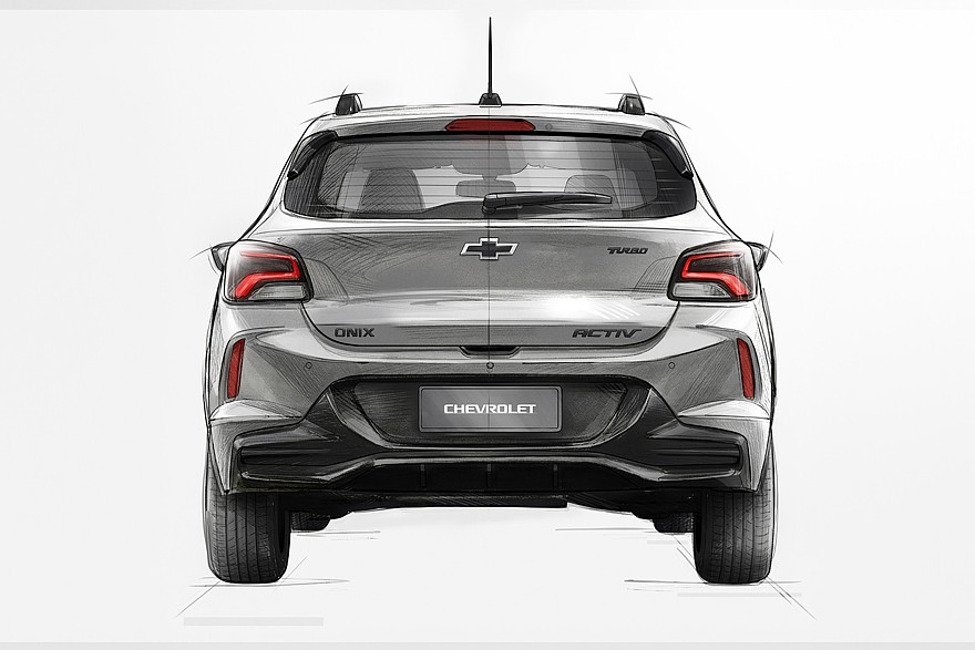 Chevrolet Onix Activ вид сбоку