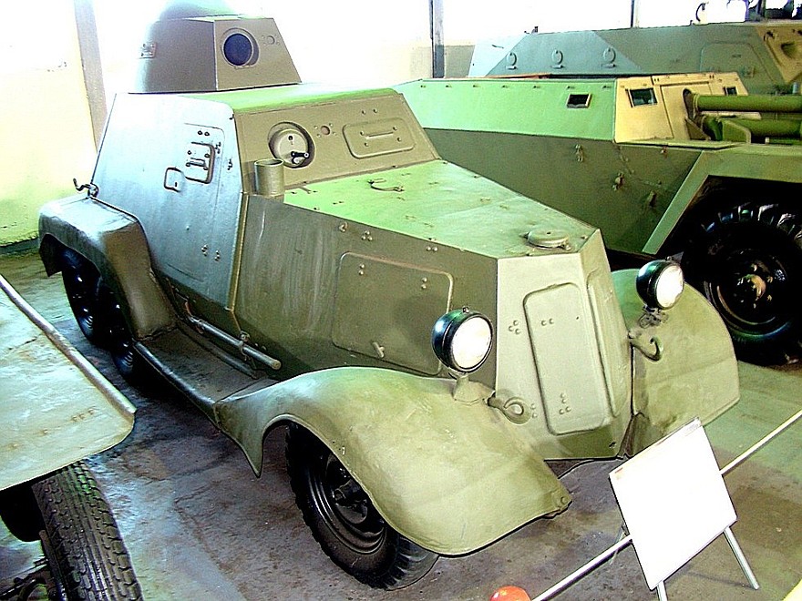 Бронемашина БА-21, сохранившаяся в Музее бронетехники в Кубинке