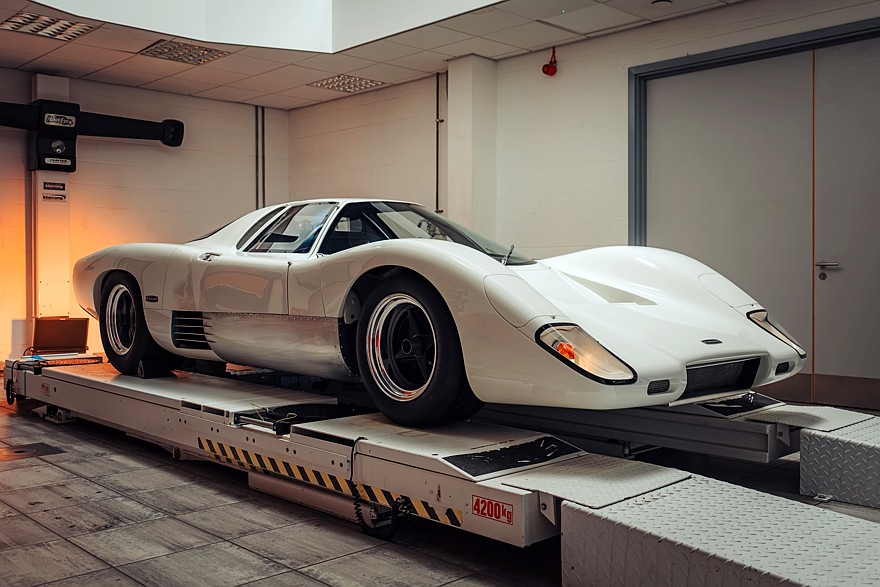 Реплика McLaren M6GT, изготовленная подразделением McLaren Special Operations по архивным чертежам и представленная в июле этого года на Фестивале скорости в Гудвуде.
