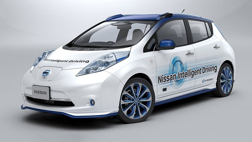 Прототип автономного транспортного средства на базе Nissan Leaf