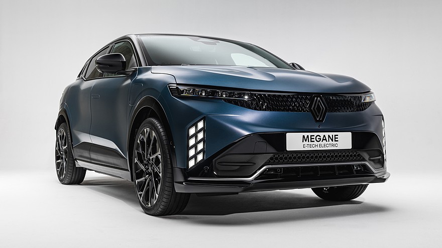 На фото: обновлённый хэтчбек Renault Megane E-Tech electric