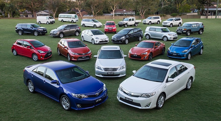 Toyota's market-leading range in Australia