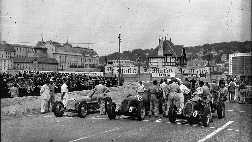Grid of the 1936 Deauville Grand Prix