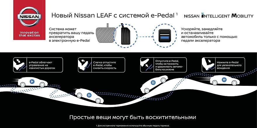 Новый #Nissan #LEAF с системой e-Pedal