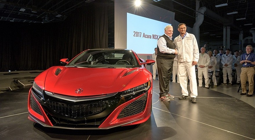 First serial production of 2017 Acura NSX begins in Ohio