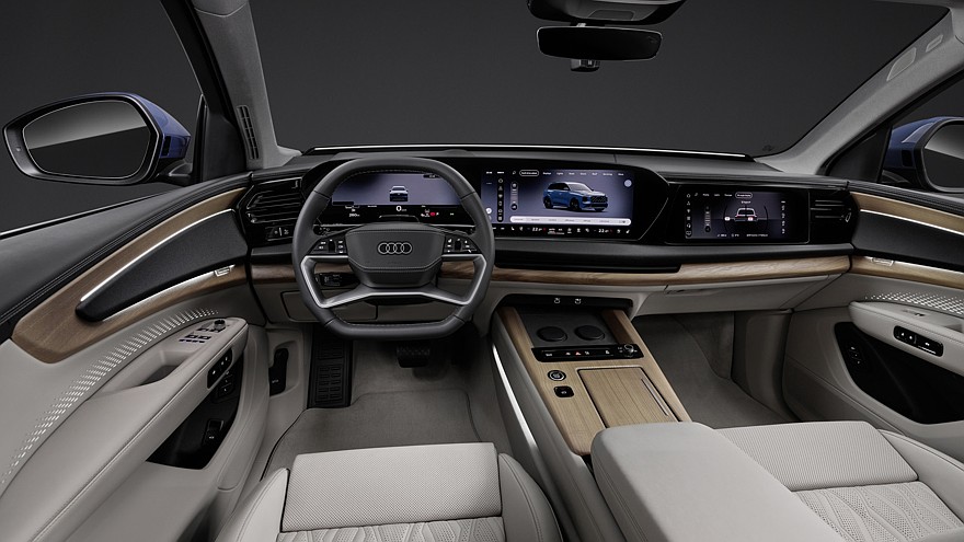 На фото: салон Audi Q7 третьего поколения (версии для Европы)