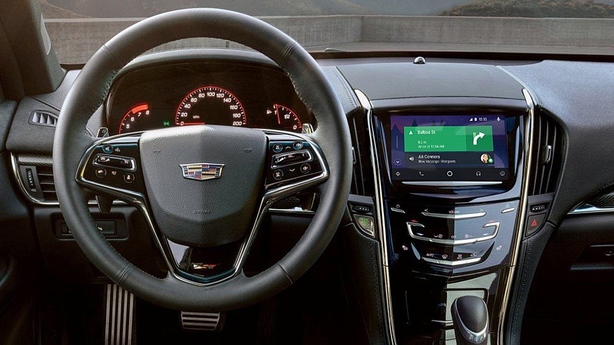 Cadillac с мультимедийной системой с поддержкой Android Auto