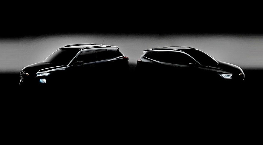 Слева — новый Chevrolet Trailblazer для Китая, справа — новый Chevrolet Tracker