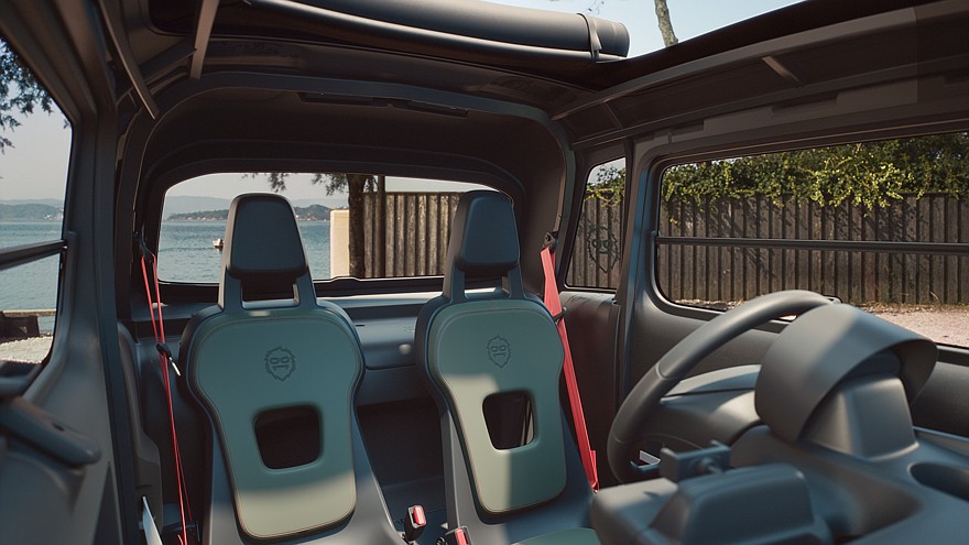 На фото: салон Citroën Ami Outdoor
