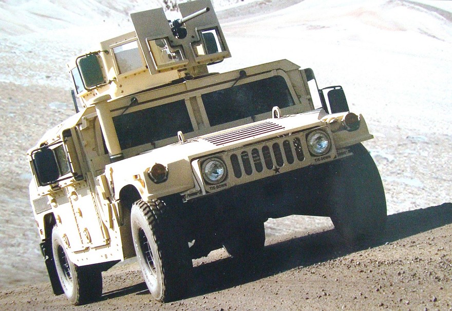 190-сильная машина M1151A1 третьего поколения с новым бронекорпусом
