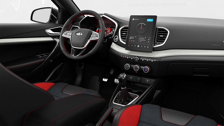 На фото: салон Lada Vesta Sport