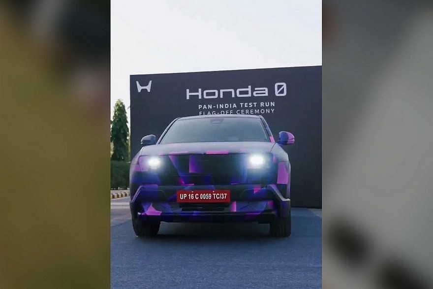 Тестовый прототип грядущего электрического паркетника Honda индийского производства