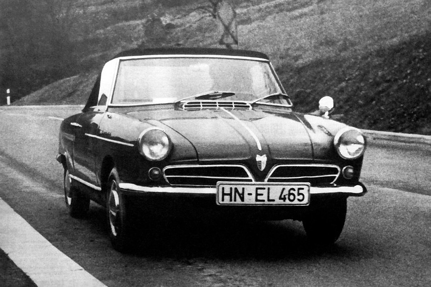 NSU Spider (1964–1967) – первый в мире серийный автомобиль с РПД