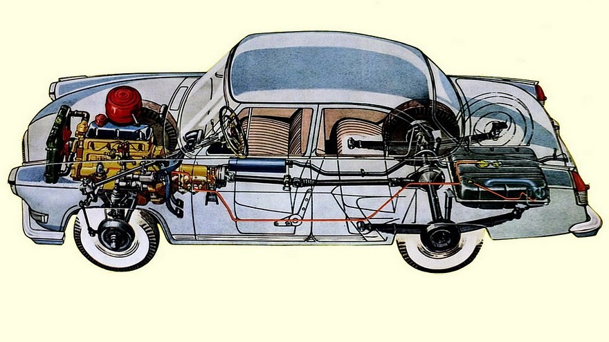 ГАЗ-21 Волга '1962–65 схема